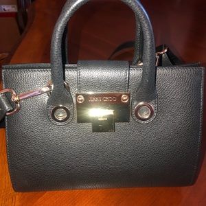 Jimmy choo bag black leather